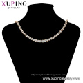 44210 xuping jewelry fashion luxurious 18k gold plated chain necklace